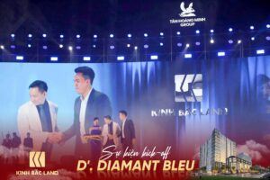Đại diện Kinh Bắc Land tại một trong những dấu mốc của Lễ Kick-off D'. Diamant Bleu.